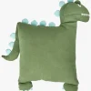 Børn Rice Interiør-Dinosaur Pude, Grøn