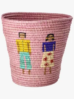 Opbevaring|Rice Opbevaringskurv, Pink Lyserød
