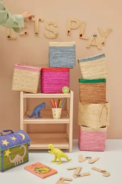 Børn Rice Opbevaring-Opbevaringskurv, Te/Grøn