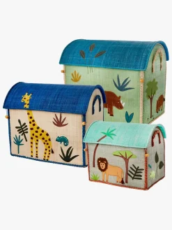 Børn Rice Opbevaring-Opbevaringskurve Jungle 3-i-1