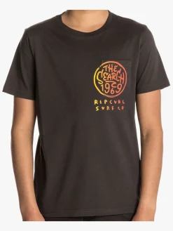 Overdele|RipCurl Rip Curl Multi Art SS Tee T-shirt, Pirate Black