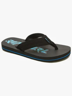 Sandaler & Klipklapper|RipCurl Rip Curl Ripper Kids Klipklapper, Black/Blue