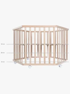 Sikkerhed|Roba Cosiplay Hexagon Kravlegård med Hjul, Wood