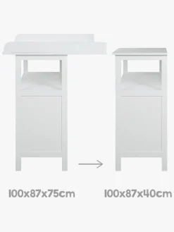 Pusleborde|Roba Hamburg Puslekommode inkl. Adapter, Taupe Grå