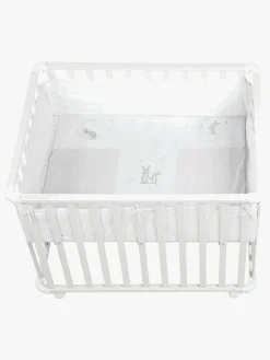 Sikkerhed|Roba Kravlegård med Hjul, Fox & Bunny White