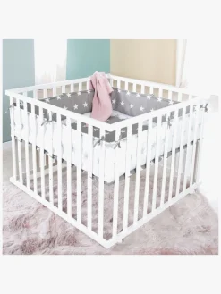 Sikkerhed|Roba Kravlegård med Hjul, Little Stars White