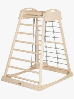 Børnemøbler|Roba Montessori Indendørs Legetårn med Gynge, Natural/Grey