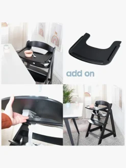 Roba Højstole & Tilbehør-Sit Up Flex Grow-Along Højstol, Black