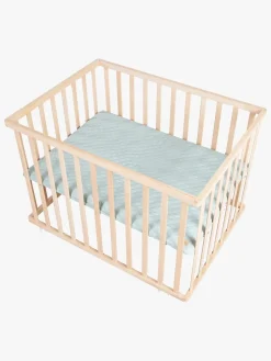 Sikkerhed|Roba Style Kravlegård med Hjul, Wood & Green