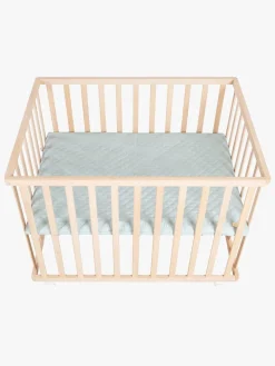 Sikkerhed|Roba Style Kravlegård med Hjul, Wood & Green