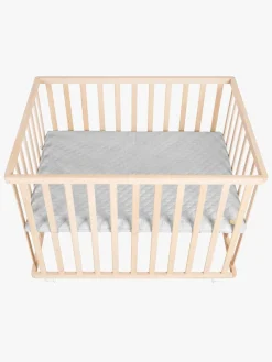 Sikkerhed|Roba Style Kravlegård med Hjul, Wood & Grey