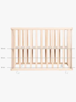 Sikkerhed|Roba Style Kravlegård med Hjul, Wood & Grey