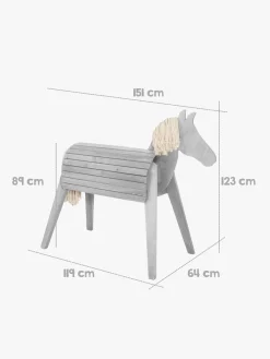 Roba Udeleg-Udendørslegehest 123 cm, Grå