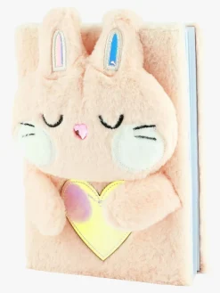 Kreativt Legetøj|Robetoy Notesbog Fluffy Bunny A5 Lyserød/Flerfarvet