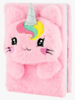 Kreativt Legetøj|Robetoy Notesbog Fluffy Caticorn A5 Lyserød