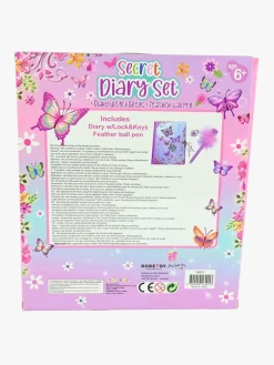 Kreativt Legetøj|Robetoy Sommerfugl Dagbogssæt med Fjerpen