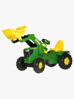 Pedal- & Gåbiler|RollyToys Rolly Toys Farmtrac John Deere Pedaltraktor med Graveskovl
