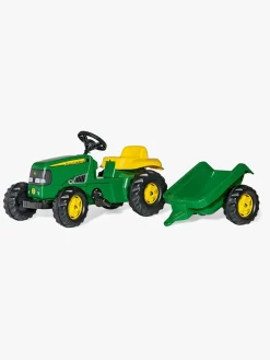 RollyToys Pedal- & Gåbiler-Rolly Toys John Deere Traktor m. Anhænger