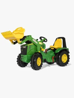 Pedal- & Gåbiler|RollyToys Rolly Toys X-Trac Premium John Deere 8400R Pedaltraktor, Grøn