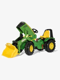Pedal- & Gåbiler|RollyToys Rolly Toys X-Trac Premium John Deere 8400R Pedaltraktor, Grøn