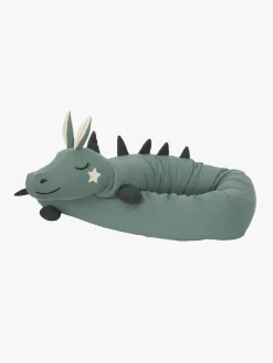Børnesenge & Tilbehør|Roommate Roomate Long Dragon Crib Bumper, Sea Grey