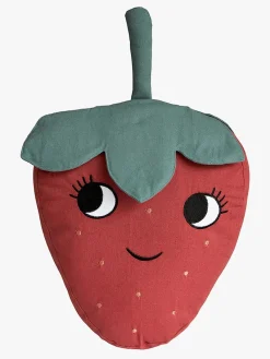 Interiør|Roommate Pyntepude Jordbær Rød/Grøn/Hvid/Sort/Gul