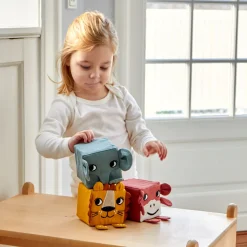 Roommate Babylegetøj-Soft Blocks Stablelegetøj, Multi