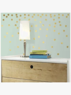 Interiør|RoomMates Wallstickers Gold Confetti Dots