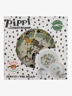 PippiLangstrump Spisetid-Rätt Start Pippi Langstrømpe  Cirkus Spisesæt 3 Dele