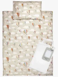 Sengetøj|RttStart Rätt Start Sengesæt Tremmeseng 100x130 Luftballon 3 Dele, Greige