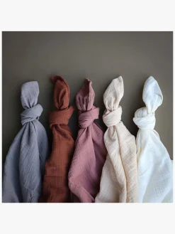 Stofbleer, Nusseklude & Babytæpper|RttStart Rätt Start Stofble 4-pak Tax, Lyserød/Grå