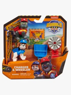 RubbleCrew Legetøjsfigurer-Rubble & Crew Legesæt Charger & Wheeler