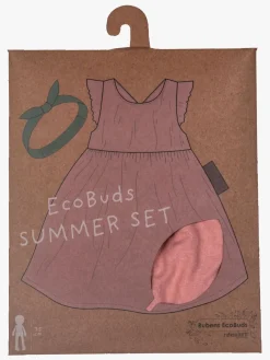 RubensBarn Dukker & Bamser-Rubens Barn Ecobuds Sommersæt Dukkekjole