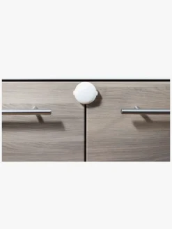 SafeandCare Sikkerhed-Safe & Care Selvklæbende Dobbelt Skabslås, Hvid