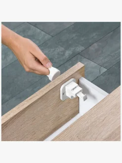 SafeandCare Sikkerhed-Safe & Care Selvklæbende Magnetisk Lås, Hvid