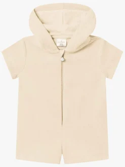 Børn Saltabad Heldragter-Charlie Frotté Jumpsuit, Ecru