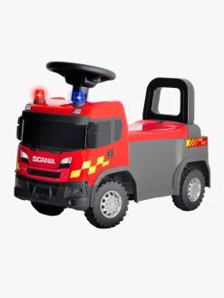 Pedal- & Gåbiler|Scania Gåbil Brandmand, Rød