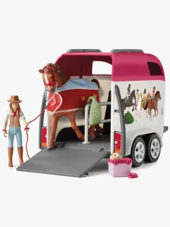 Schleich Legetøjsfigurer-42535 Eventyr m. bil og hestetrailer