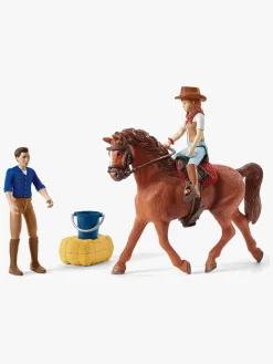 Schleich Legetøjsfigurer-42535 Eventyr m. bil og hestetrailer