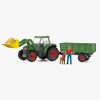 Legetøjsbiler & -Fartøjer|Schleich 42608 Farm World Traktor med Anhænger