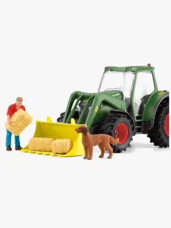 Legetøjsbiler & -Fartøjer|Schleich 42608 Farm World Traktor med Anhænger