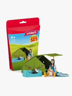 Schleich Legetøjsfigurer-42745 Pocket Set Legesæt Camping med Kim