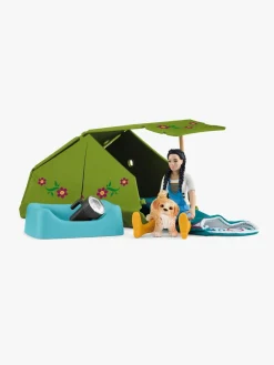 Schleich Legetøjsfigurer-42745 Pocket Set Legesæt Camping med Kim
