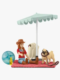 Schleich Legetøjsfigurer-42751 Pocket Set Legesæt Udflugt til Søen med Hannah
