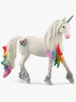 Legetøjsfigurer|Schleich 70725 Rainbow Love Unicorn Hingst Hvid