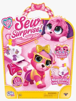 ScruffALuvs Dukker & Bamser-Scruff-A-Luvs Bamse Sew Surprise, Lyserød