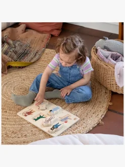 Sebra Spil & Puslespil-Knoppuslespil Teeny Toes/Busy Builders