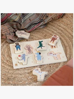 Sebra Spil & Puslespil-Knoppuslespil Teeny Toes/Busy Builders