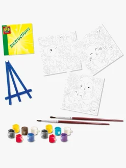 Kreativt Legetøj|SES Creative Malesæt Mal Efter Tal Skovdyr