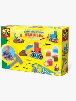 SES Kreativt Legetøj-Creative Modellervoks Entreprenørkøretøjer